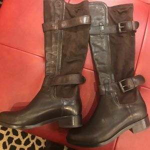 COLE HAAN WHITLEY BUCKLE  KNEE HIGH RIDING BOOT